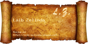 Laib Zelinda névjegykártya